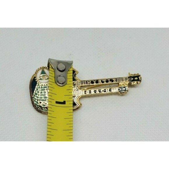 Myrtle Beach Hard Rock Café Guitar Pin Double Neck "Pyramid" Collectible - Picture 10 of 12